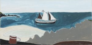 Rachel Nicholson: View with Sailing Boat