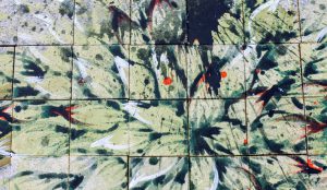 Floor painting by Imran Qureshi