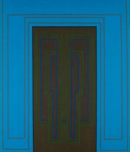 Painting Line Up 2 1962 by Robyn Denny on show at Newlyn Art Gallery & The Exchange
