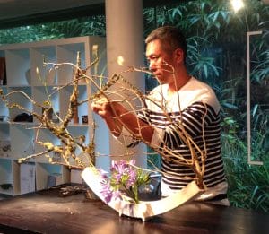 Katsushi Koike Ikebana class at Newlyn Art Gallery