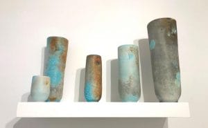 Ceramics by Jack Doherty in The Picture Room at Newlyn Art Gallery