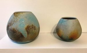 Ceramics by Jack Doherty in The Picture Room at Newlyn Art Gallery