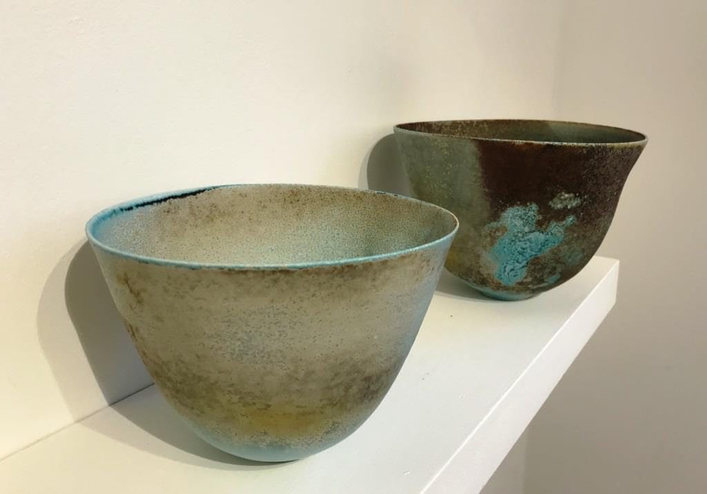 Ceramics by Jack Doherty in The Picture Room at Newlyn Art Gallery
