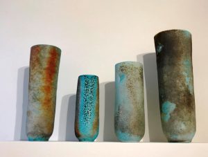 Ceramics by Jack Doherty in The Picture Room at Newlyn Art Gallery