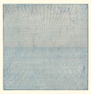 images hows a blue lined print