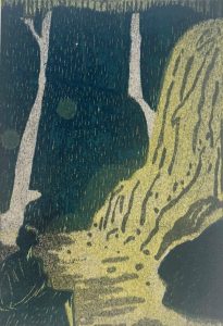 yellow and green print