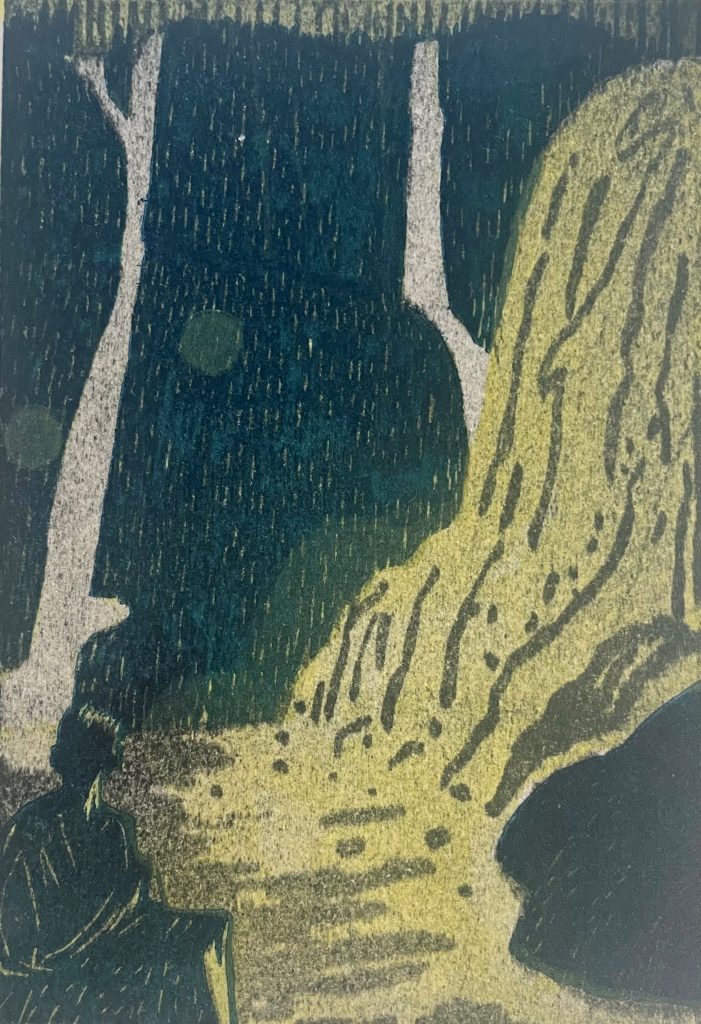 yellow and green print