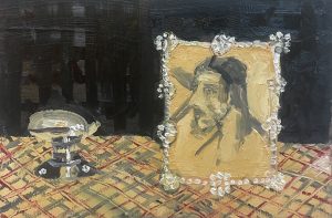 Painting of a still life composition