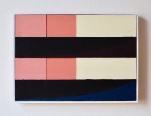 image shows an abstract painting by artist Richard Bell