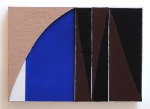 image shows an abstract painting by artist Richard Bell