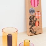 Block Glass Candle Holder with Reversible Vase by Block