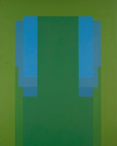 Painting Away 1968-72 by Robyn Denny on show at Newlyn Art Gallery & The Exchange