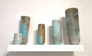 Ceramics by Jack Doherty in The Picture Room at Newlyn Art Gallery