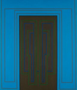Painting Line Up 2 1962 by Robyn Denny on show at Newlyn Art Gallery & The Exchange