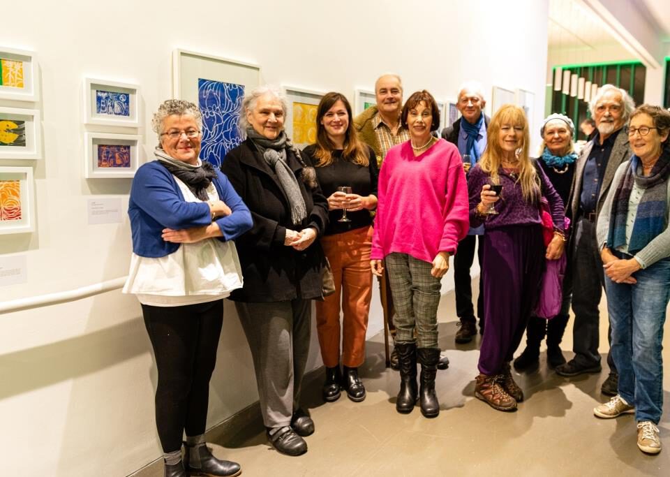 Tea, Cake & Art artists at The Exchange