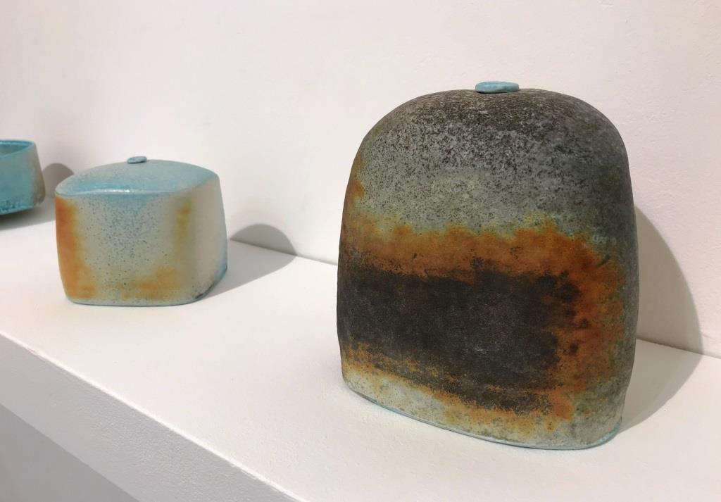Ceramics by Jack Doherty in The Picture Room at Newlyn Art Gallery