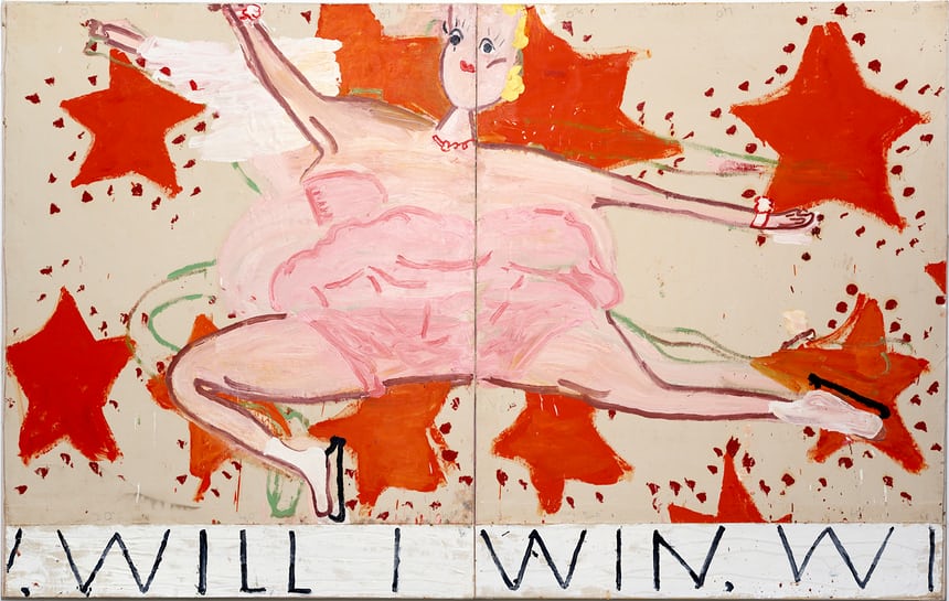Rose Wylie exhibition at Newlyn Art Gallery and The Exchange in Penzzance