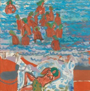 Stassinos Paraskos, Bathing, 1968. Arts Council Collection,