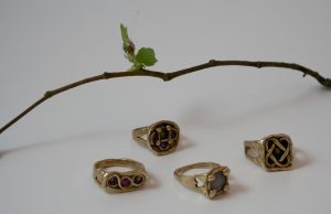 Image shows handamde rings