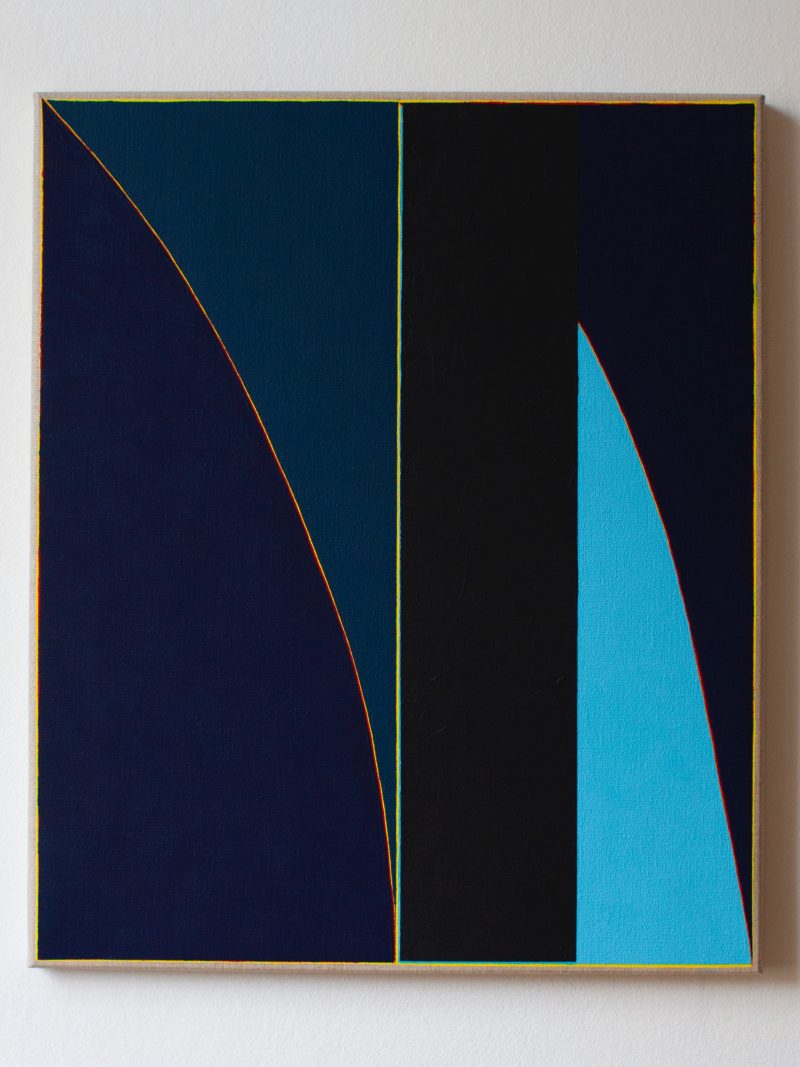 image shows an abstract painting by artist Richard Bell