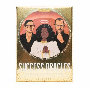 Gold Success oracles card box with Oprah and Steve Jobs on the cover