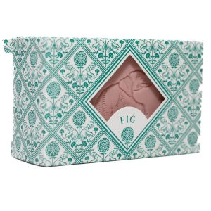 floral covered soap with elephant print