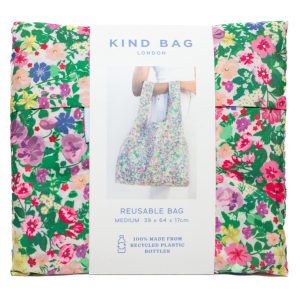 floral design reusable bag