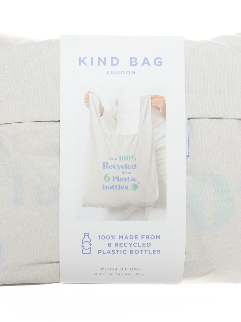 plain cream folded reusable bags