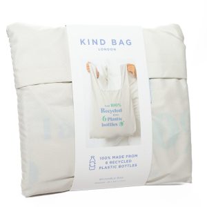 plain cream folded reusable bags