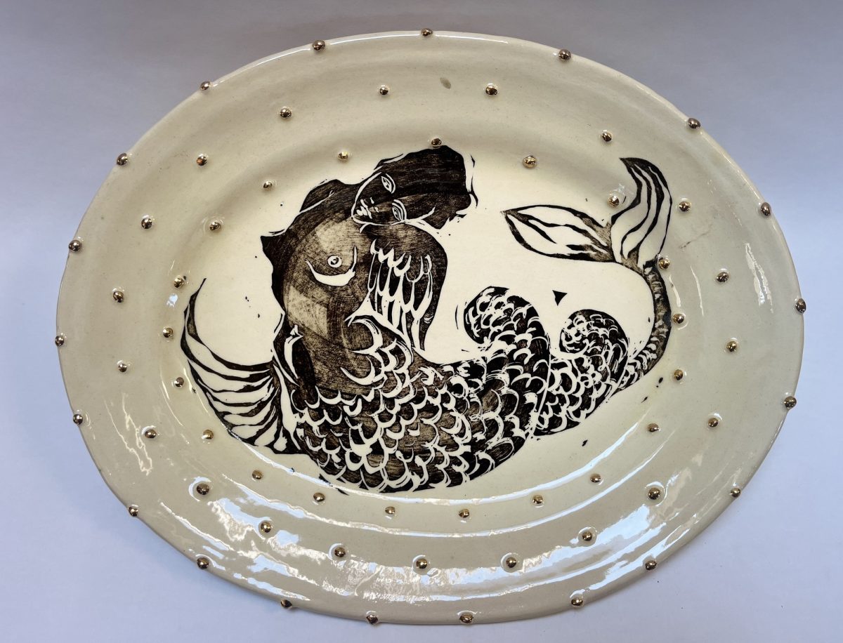 Large Ceramic Platter 36x44cm